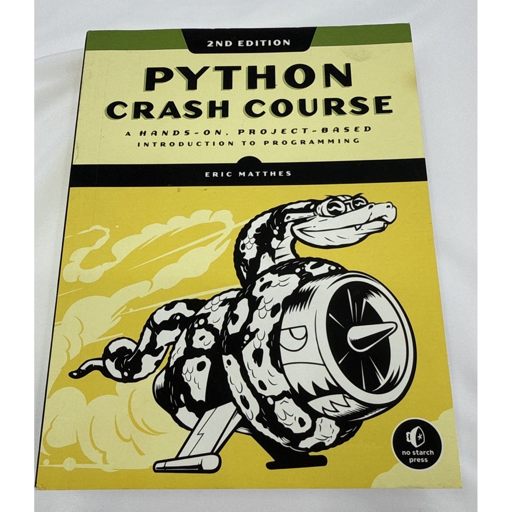 Python‎ Crash Course, 2nd Edition - Paperback By Matthes, Eric - Like New